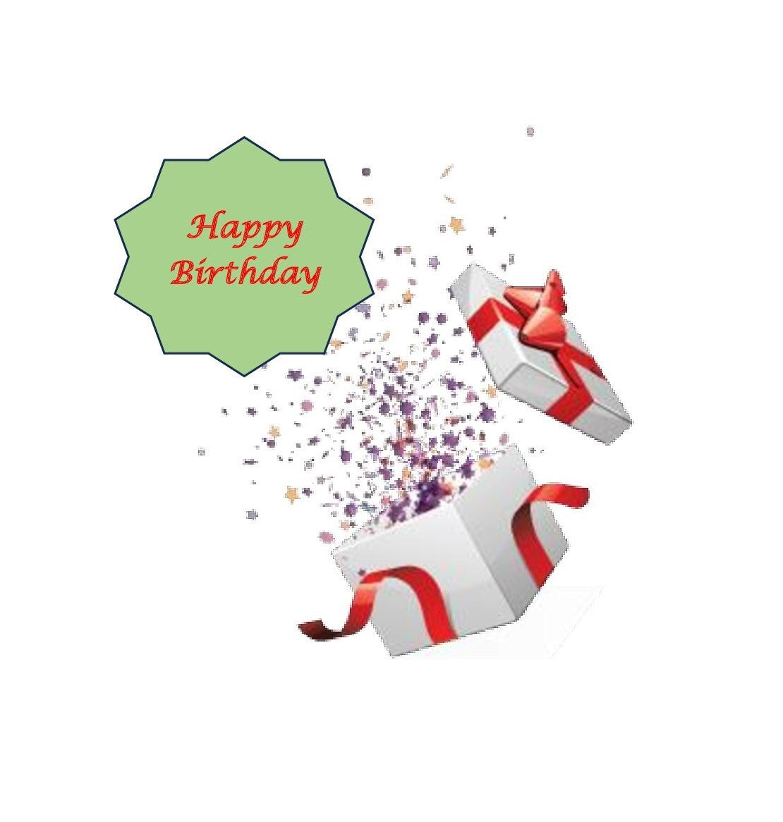 Birthday Card — Boxed Present