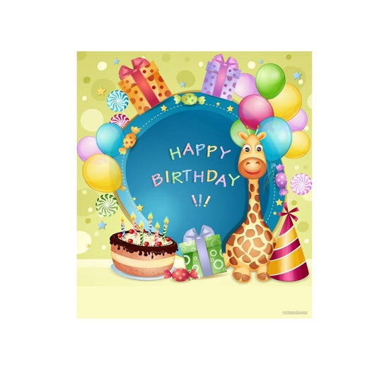 Birthday Greetings Card — Birthday Cake